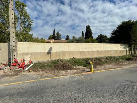 Création d'un mur de clôture à Murviel-les-Montpellier